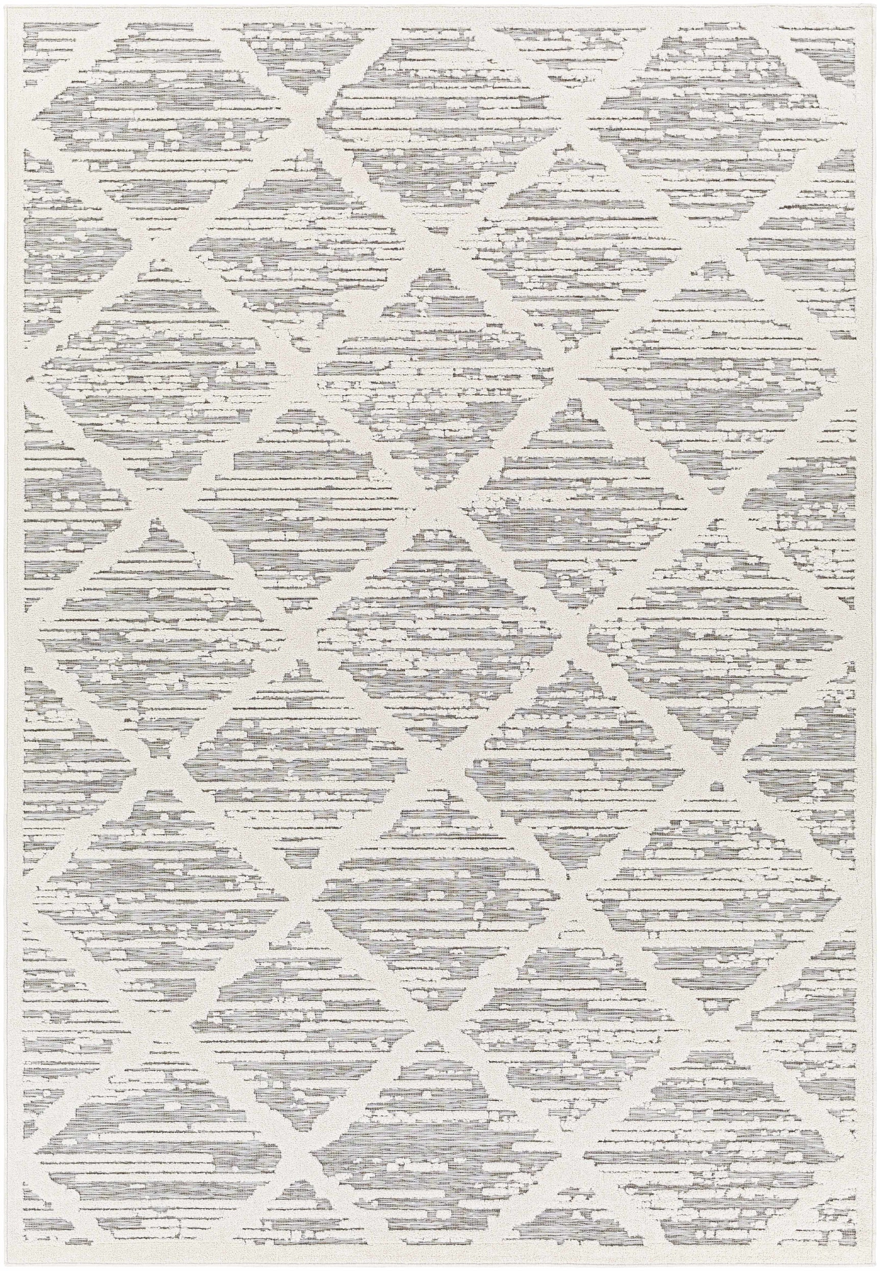 Gambang 3D Trellis Outdoor Area Rug - Clearance - Ornate Home