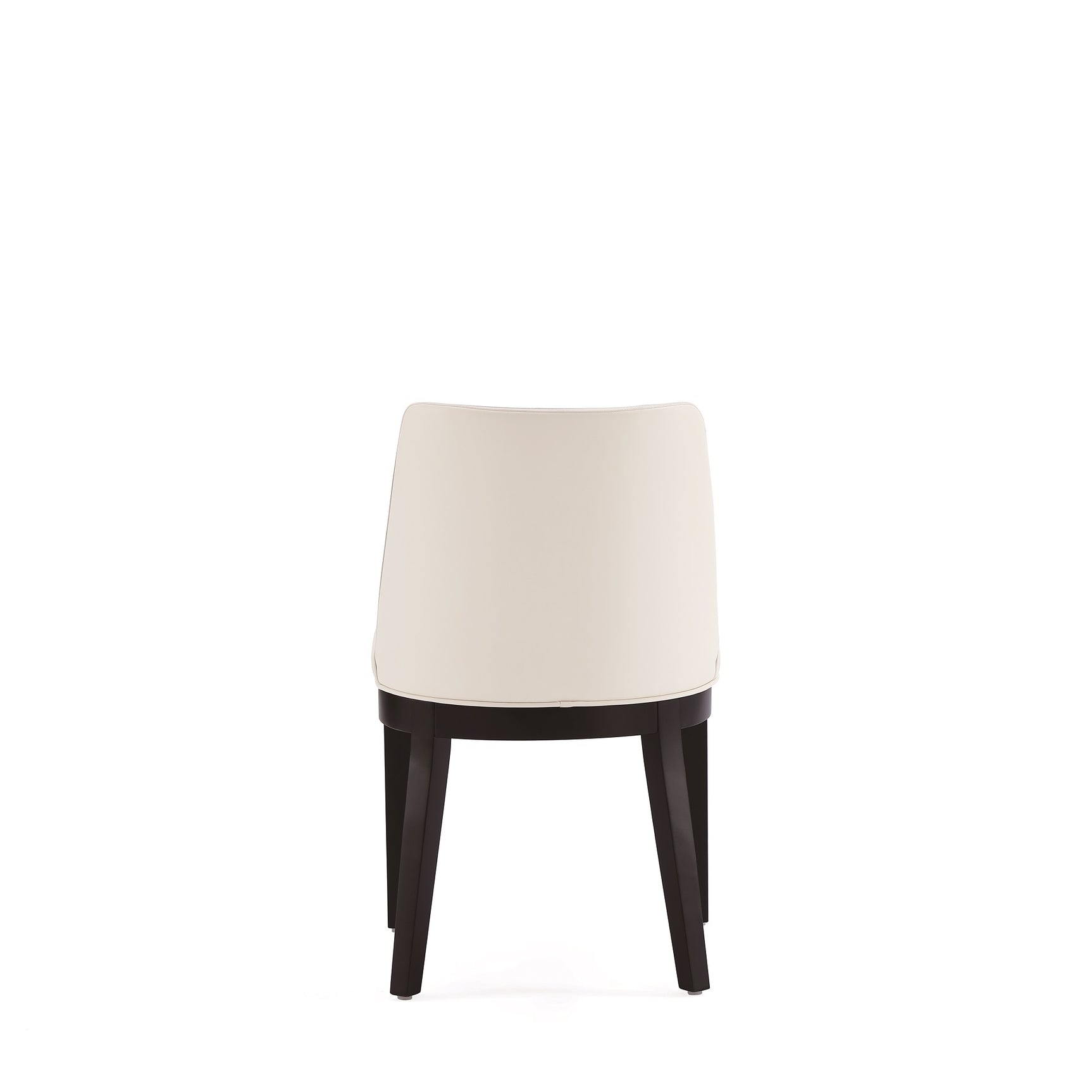 Gansevoort Faux Leather Dining Chair in Cream (set of 4) - Ornate Home