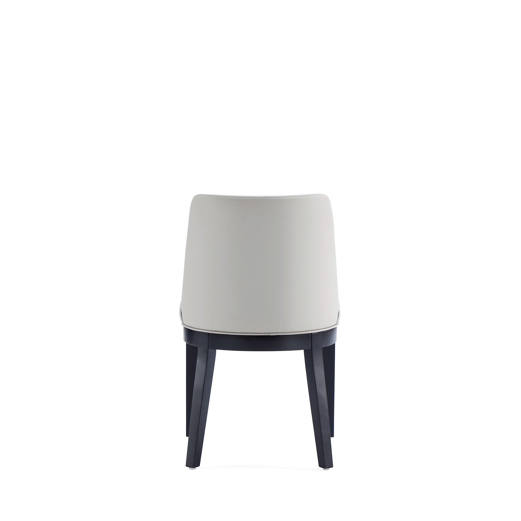 Gansevoort Faux Leather Dining Chair in Stone Grey (set of 4) - Ornate Home
