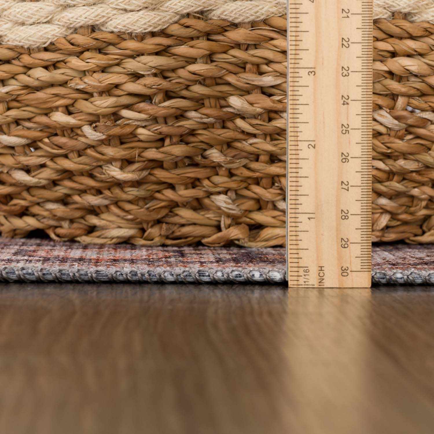 Ganyangan Red Washable Rug - Ornate Home