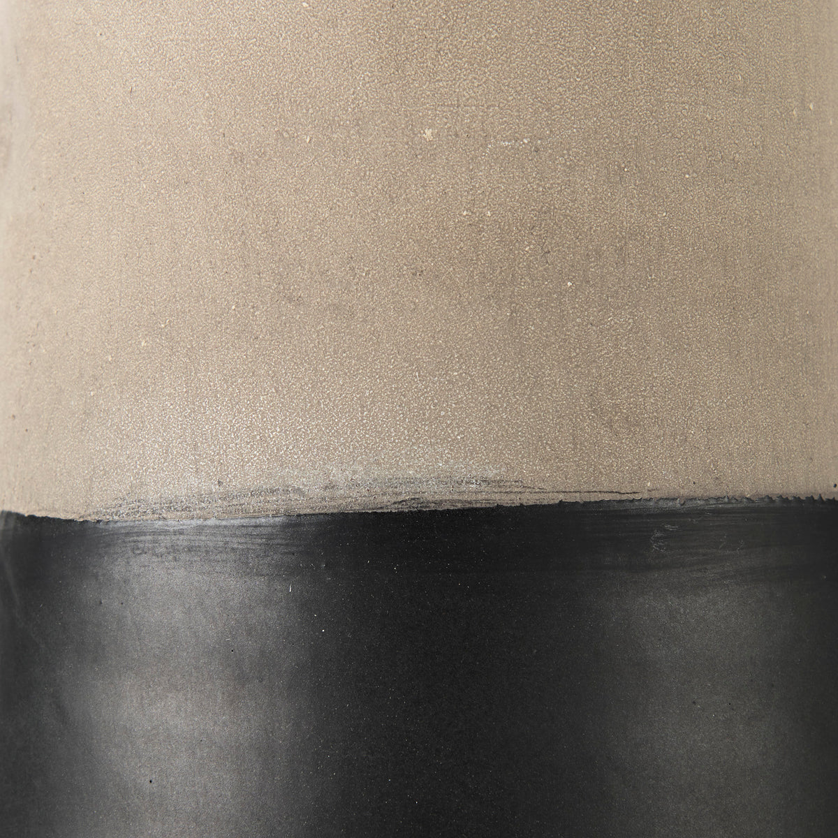 Garand Black/Natural Large Two-Toned Ceramic Jug - Ornate Home