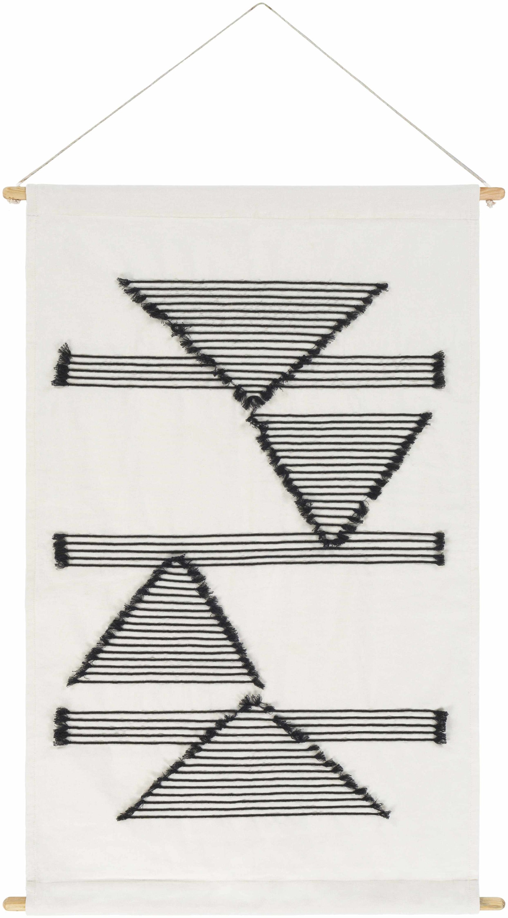 Garber Monochrome Geometric Wall Hanging - Ornate Home