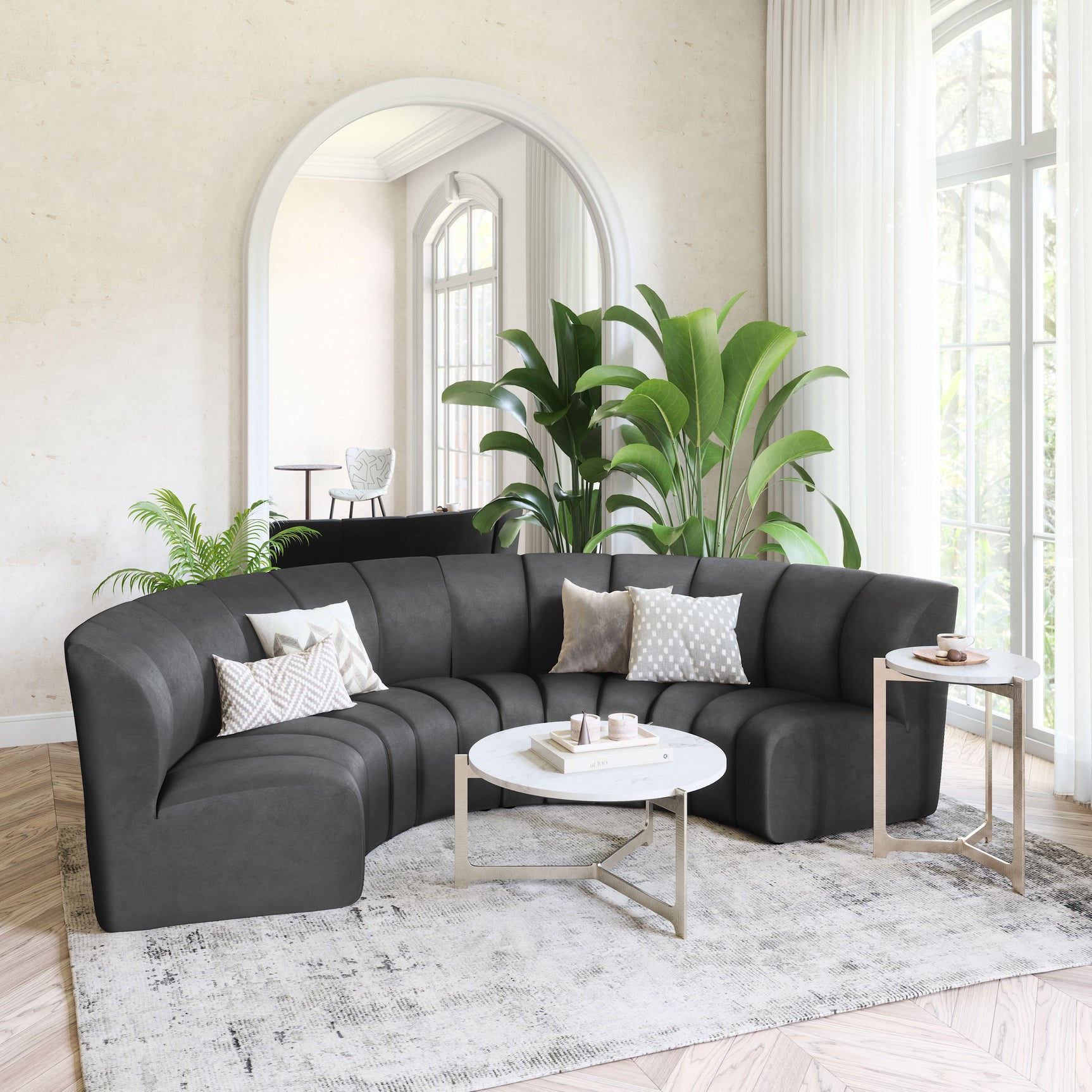 Garbi Black Modular Sectional
