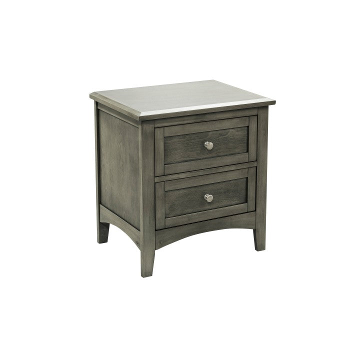 Garcia Gray Nightstand - Ornate Home