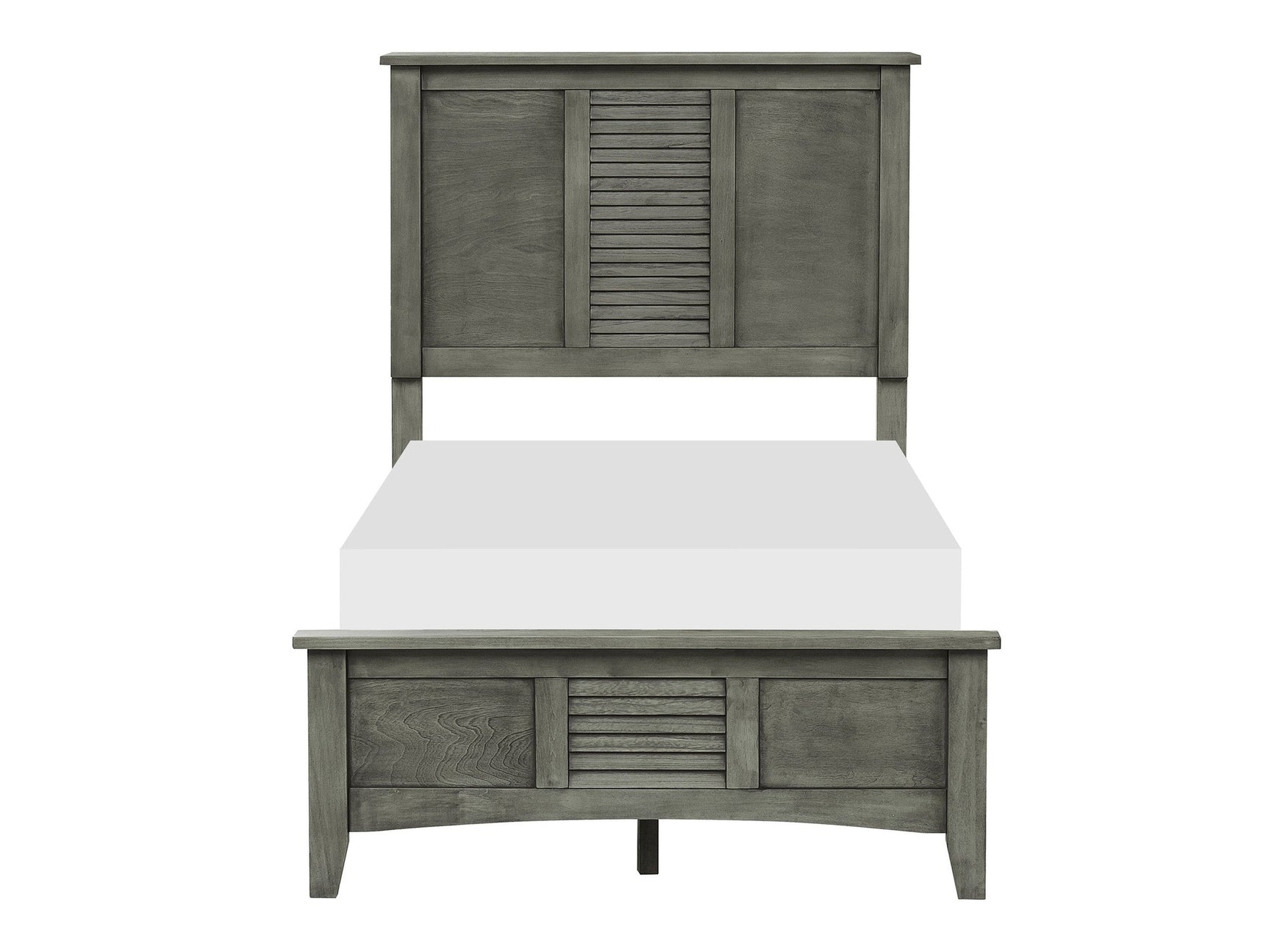 Garcia Gray Twin Bed - Ornate Home