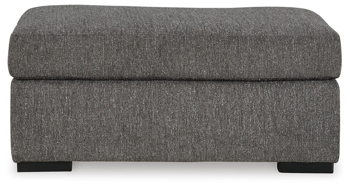 Gardiner Pewter Oversized Chair and Ottoman (Online Special Price) - Ornate Home