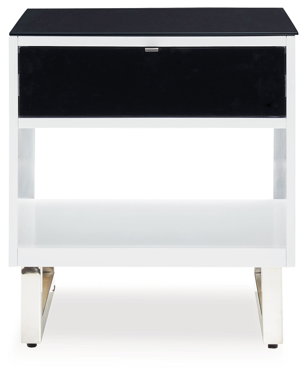 Gardoni White/Black End Table (Online Special Price) - Ornate Home