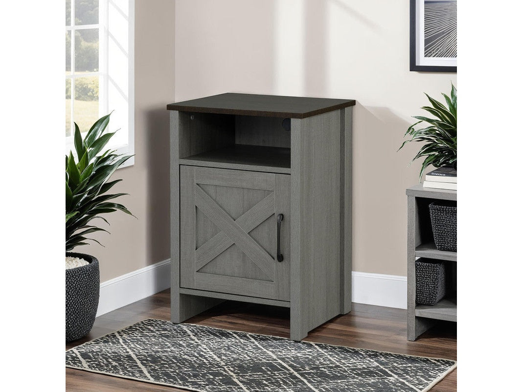 Garibaldi Brown/Gray Side Table - Ornate Home