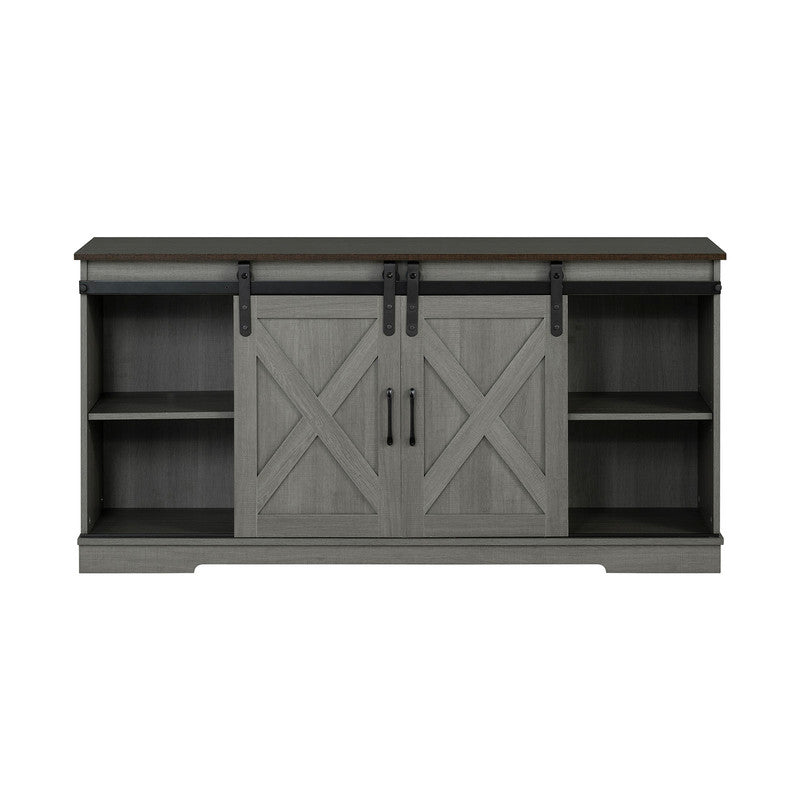 Garibaldi Brown/Gray TV Stand - Ornate Home