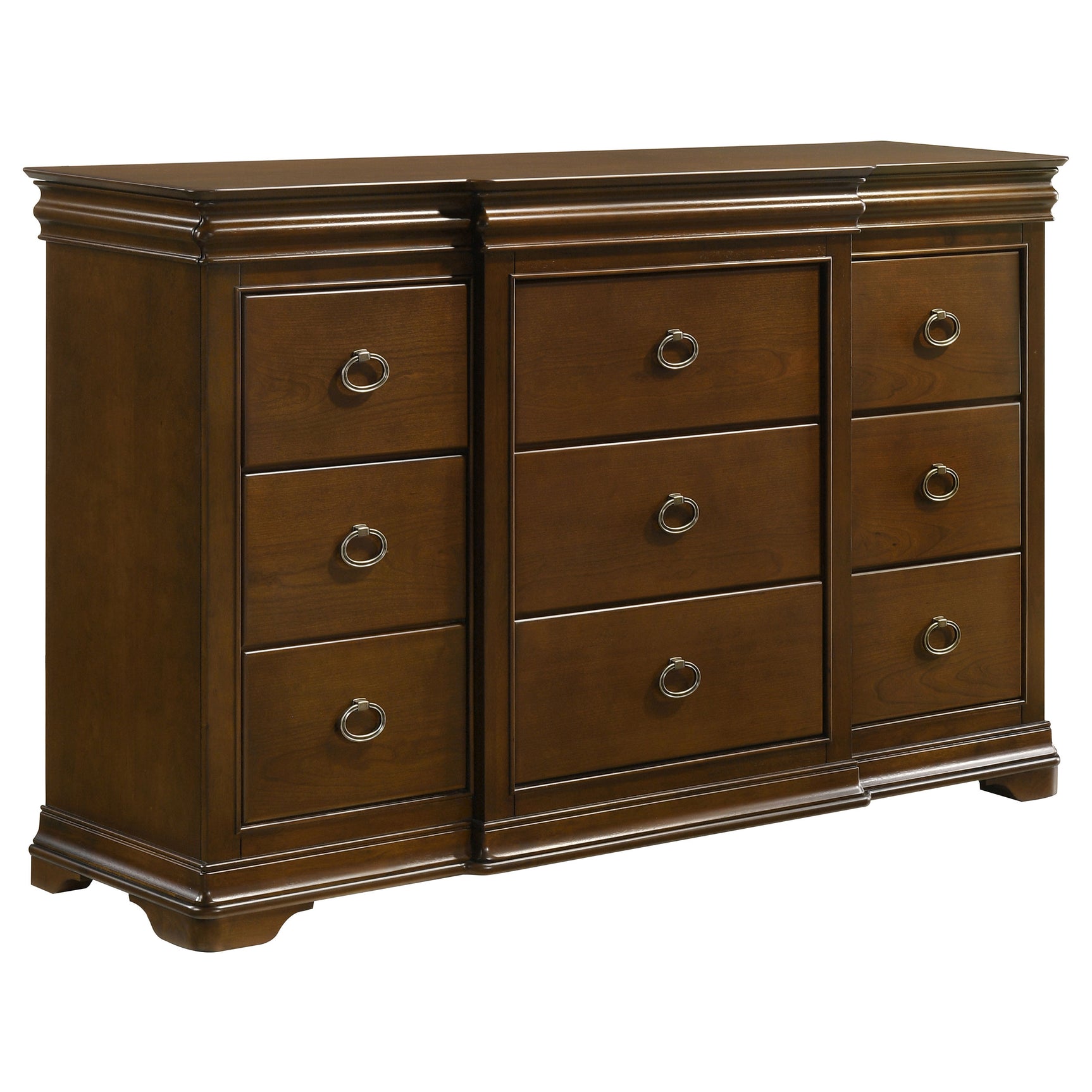 Garland Brown Cherry 11-drawer Bedroom Dresser Cabinet - Ornate Home