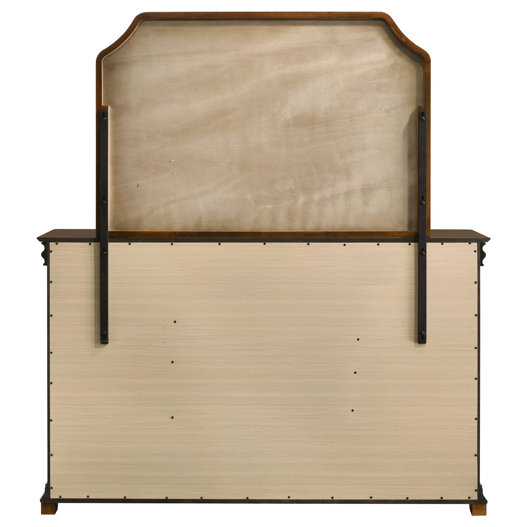 Garland Brown Cherry 11-drawer Bedroom Dresser with Mirror - Ornate Home