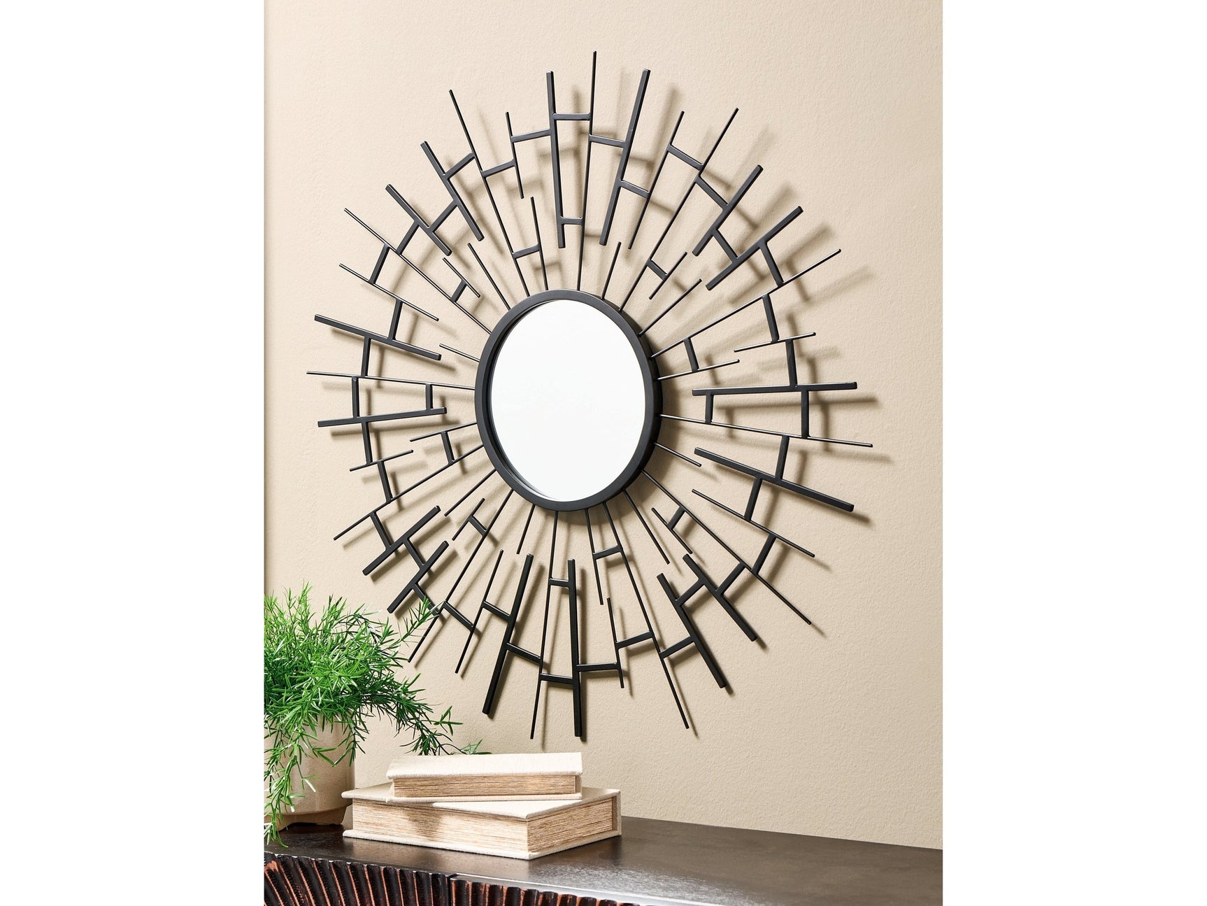 Garrenworth Black Accent Mirror - Ornate Home