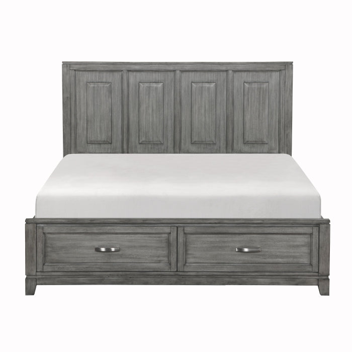 Garretson Gray Eastern King Platform Bed - Ornate Home