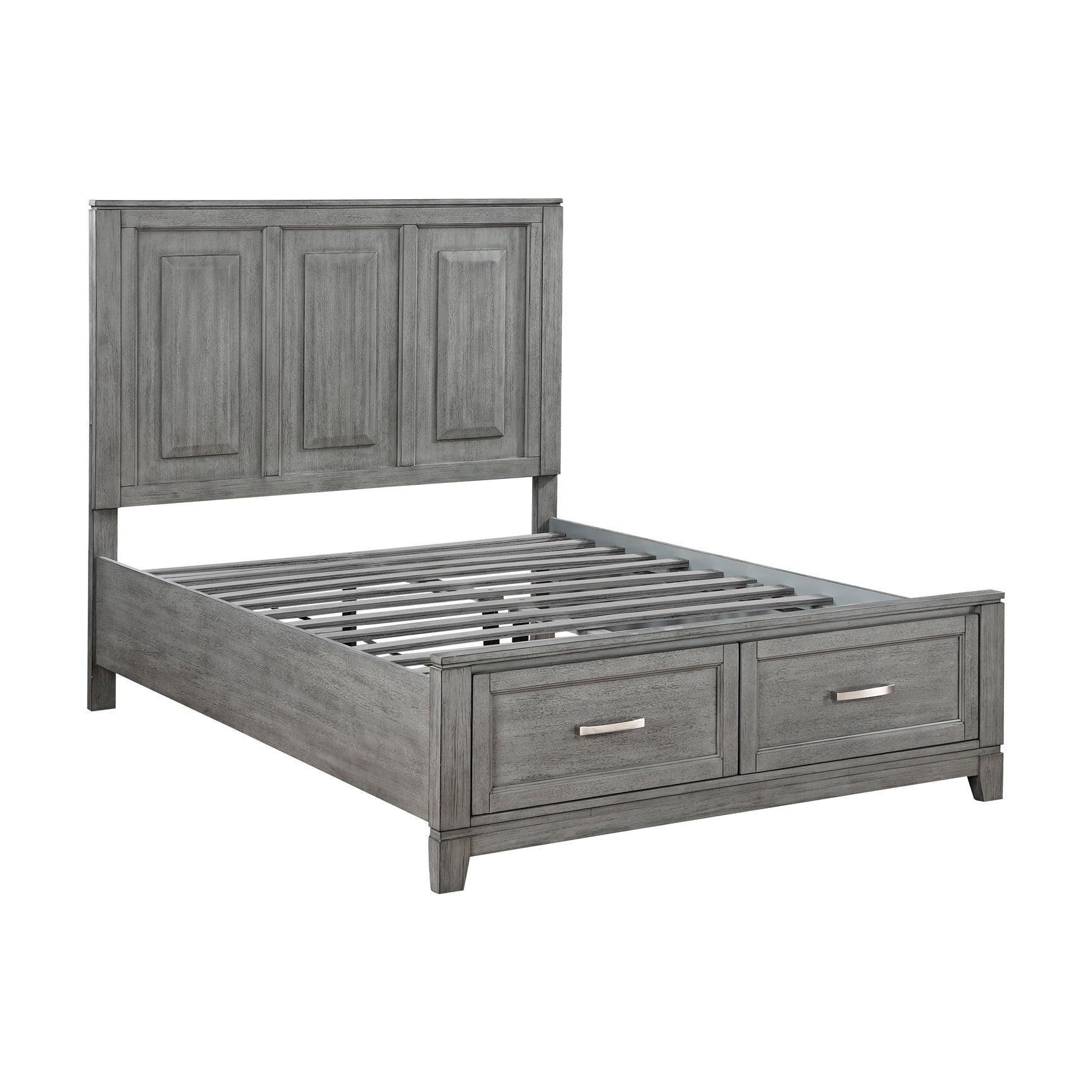 Garretson Gray Full Platform Bed - Ornate Home