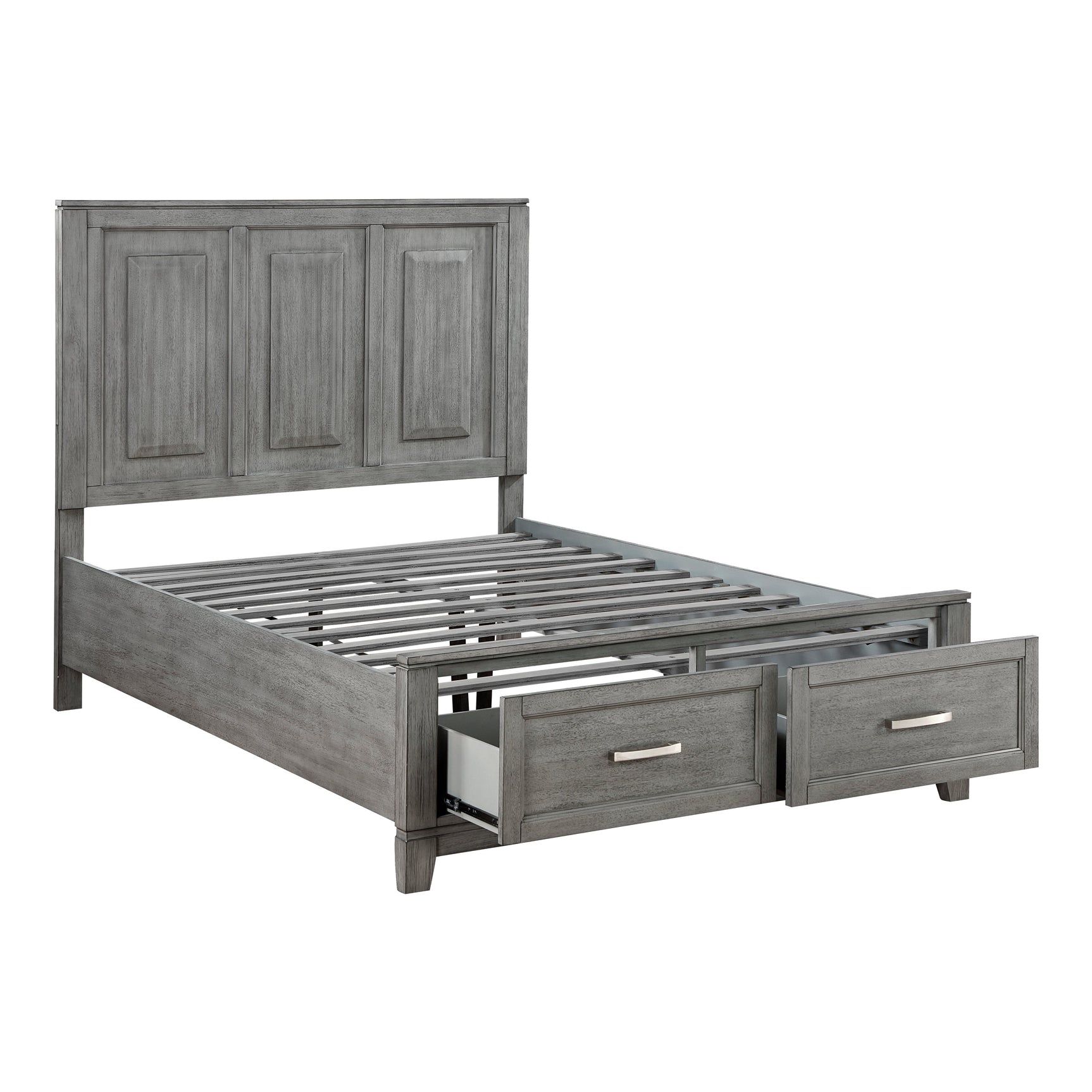Garretson Gray Full Platform Bed - Ornate Home