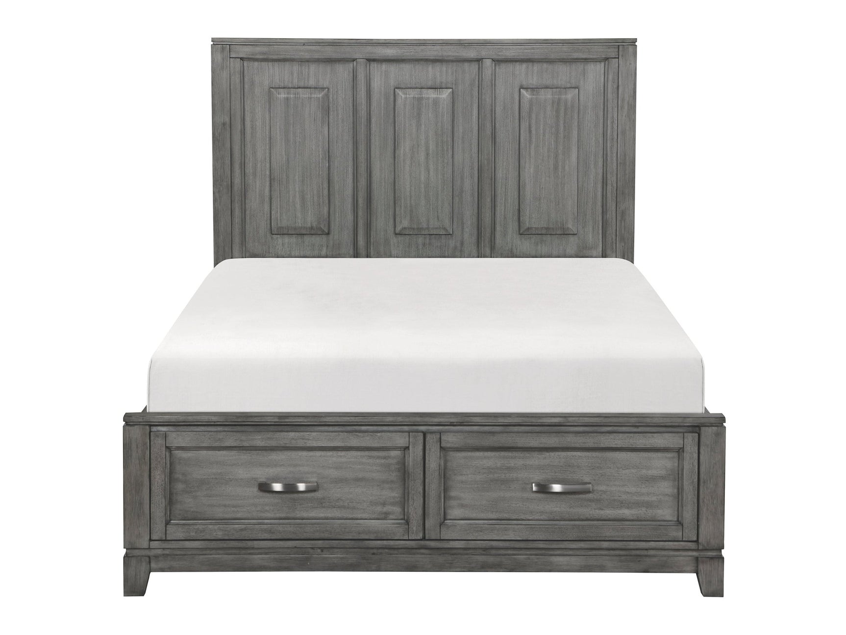 Garretson Gray Queen Platform Bed - Ornate Home