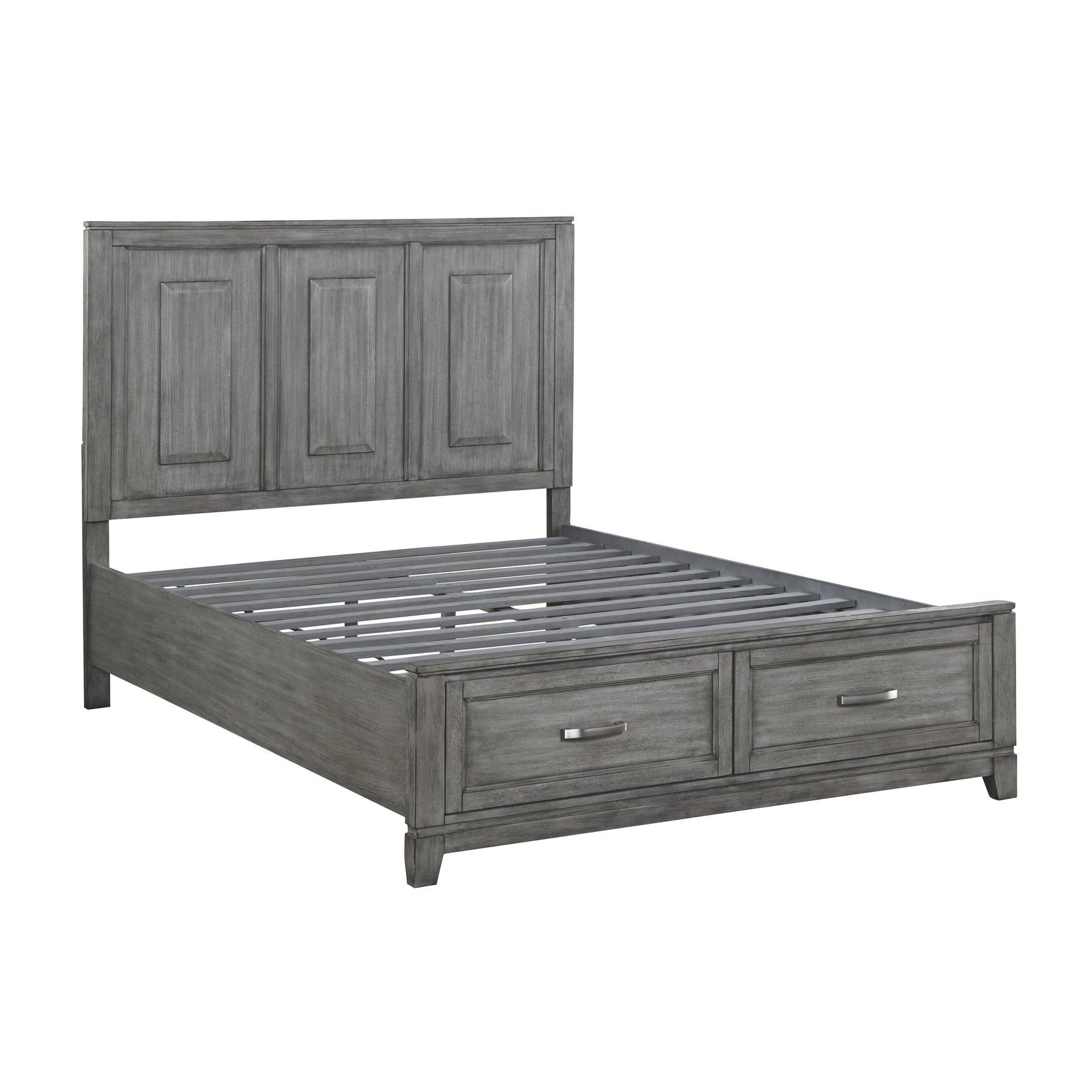 Garretson Gray Queen Platform Bed - Ornate Home