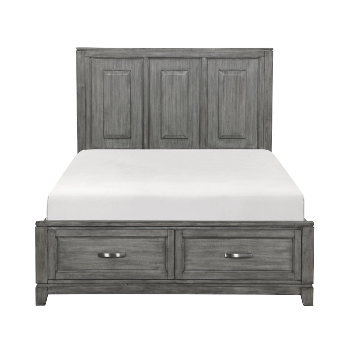 Garretson Gray Queen Platform Bed - Ornate Home