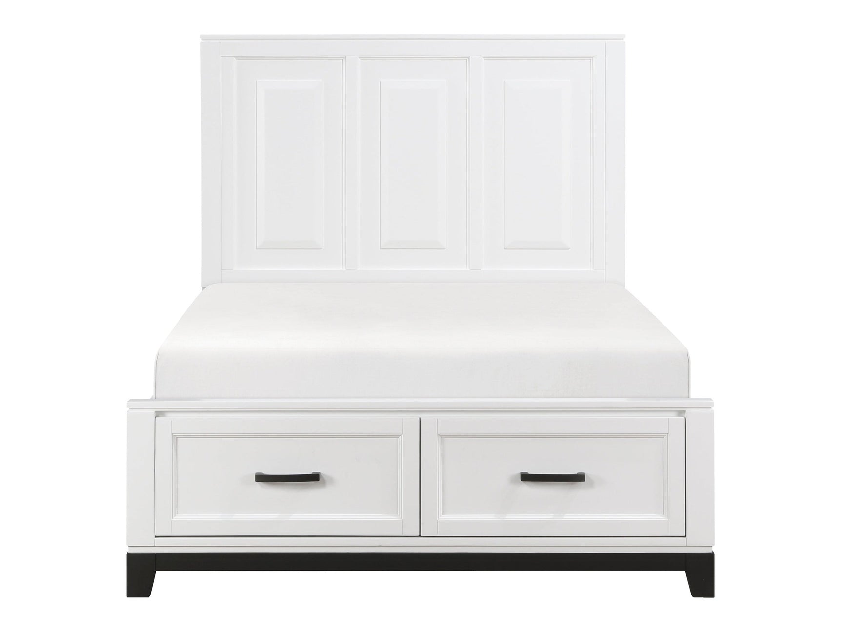 Garretson White Full Platform Bed - Ornate Home