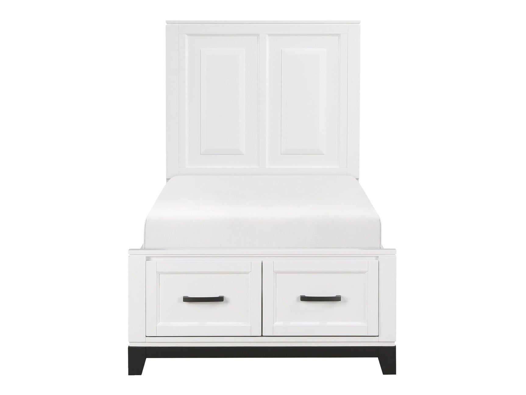 Garretson White Twin Platform Bed - Ornate Home