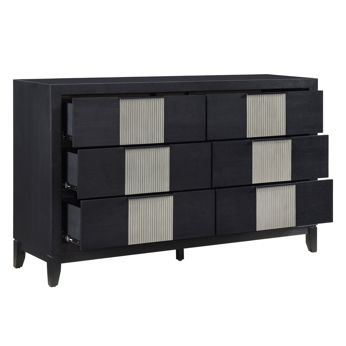 Garrison Black 4pc Bedroom Set - Ornate Home