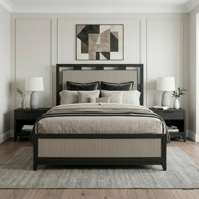 Garrison Black California King Bed - Ornate Home