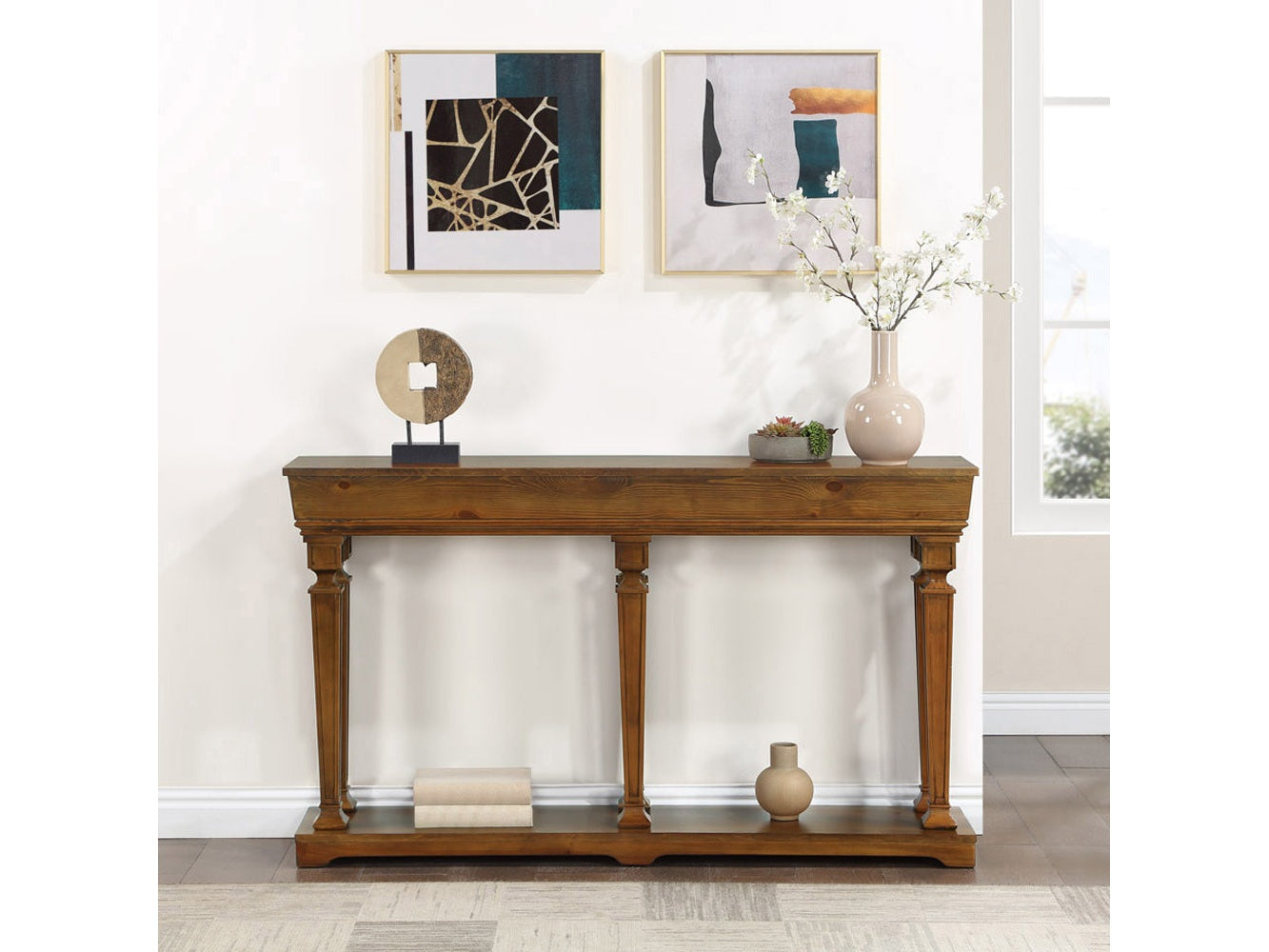 Garrison Oak Console Table - Ornate Home