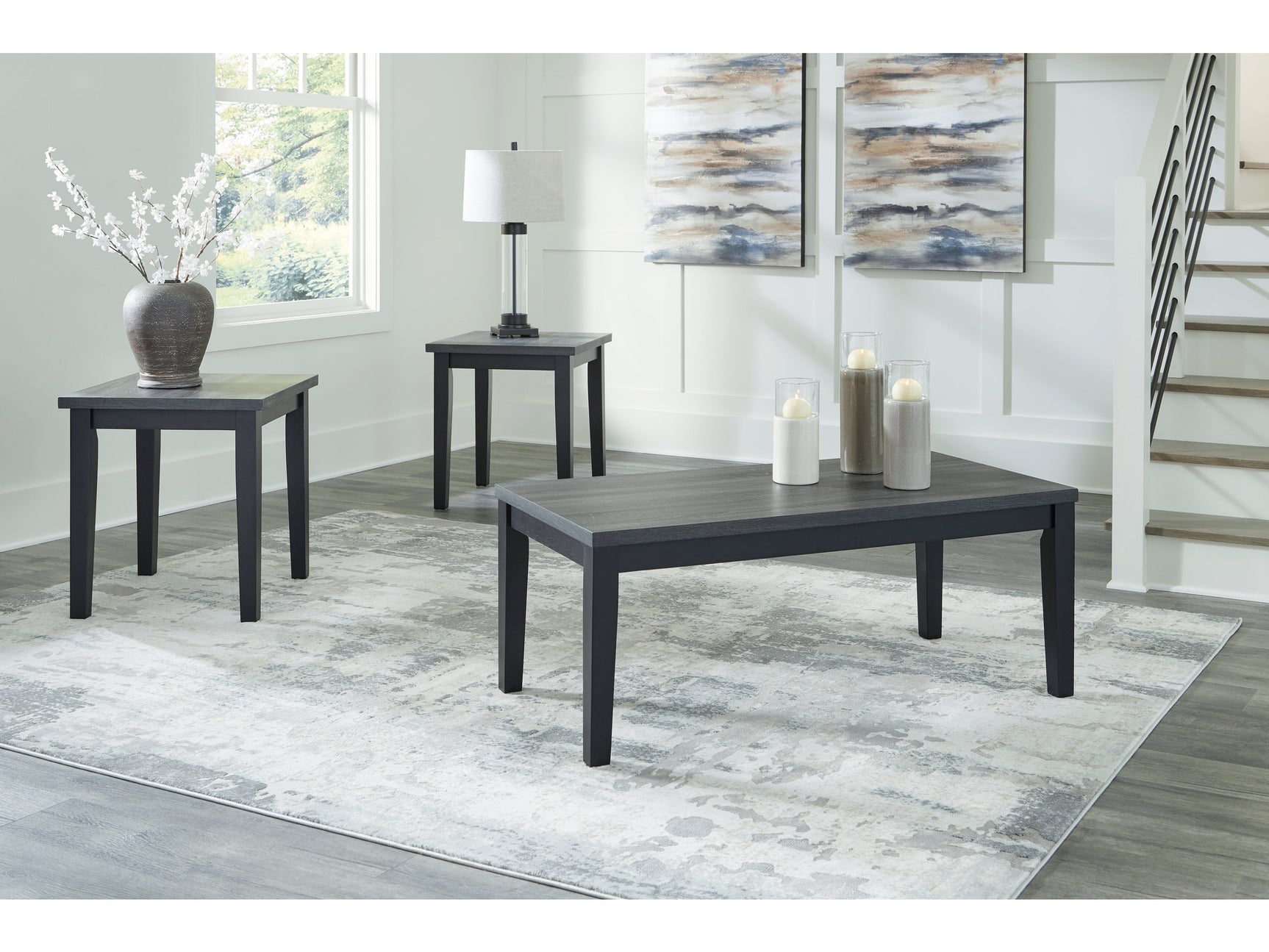 Garvine Two-tone Occasional Table Set (Set of 3) (Online Special Price) - Ornate Home