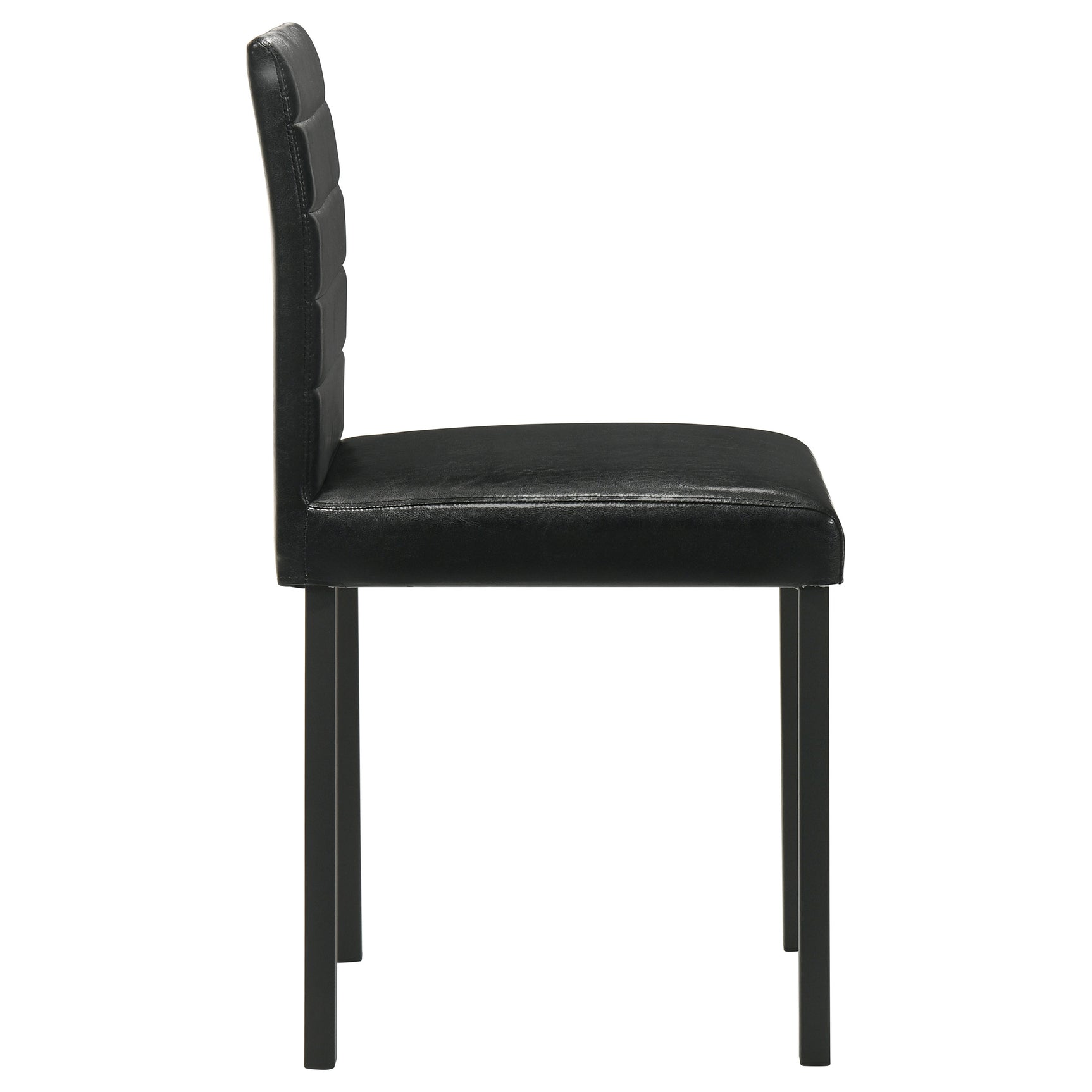 Garza Black Upholstered Dining Side Chair (Set of 4) - Ornate Home