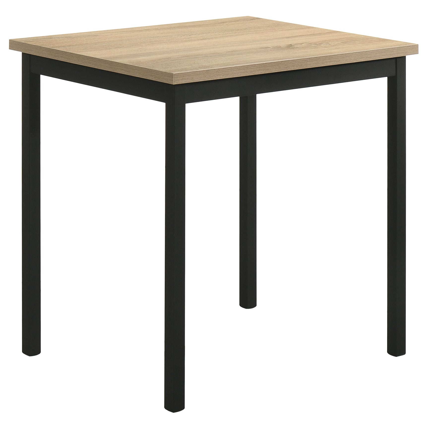 Garza Greige Oak/Black 5-piece Space Saving Rectangular Dining Table - Ornate Home