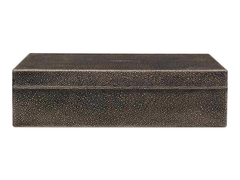 Gatsburg Grey Shagreen Books (Set of 12) - Ornate Home
