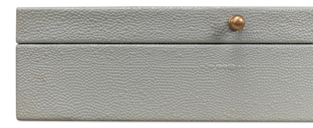 Gatsburg Grey Shagreen Box (Set of 2) - Ornate Home