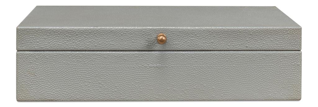Gatsburg Grey Shagreen Box (Set of 2) - Ornate Home