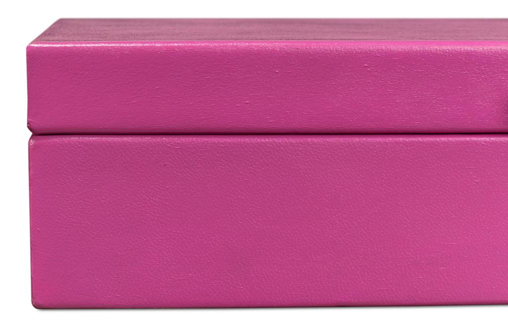 Gatsburg Pink Shagreen Box (Set of 2) - Ornate Home