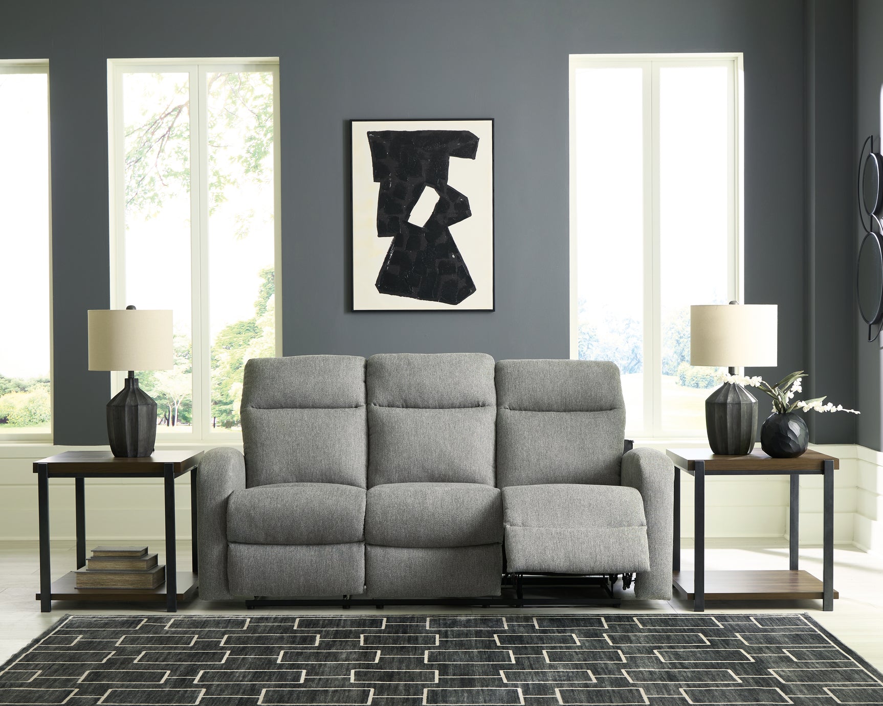 Gauntlet Sterling Reclining Sofa and Loveseat - Ornate Home