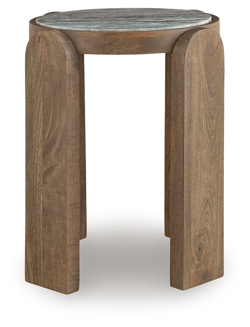 Gavrilley Gray/White/Brown Accent Table (Online Special Price) - Ornate Home