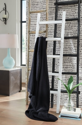 Gayelery Black Throw (Online Special Price) - Ornate Home