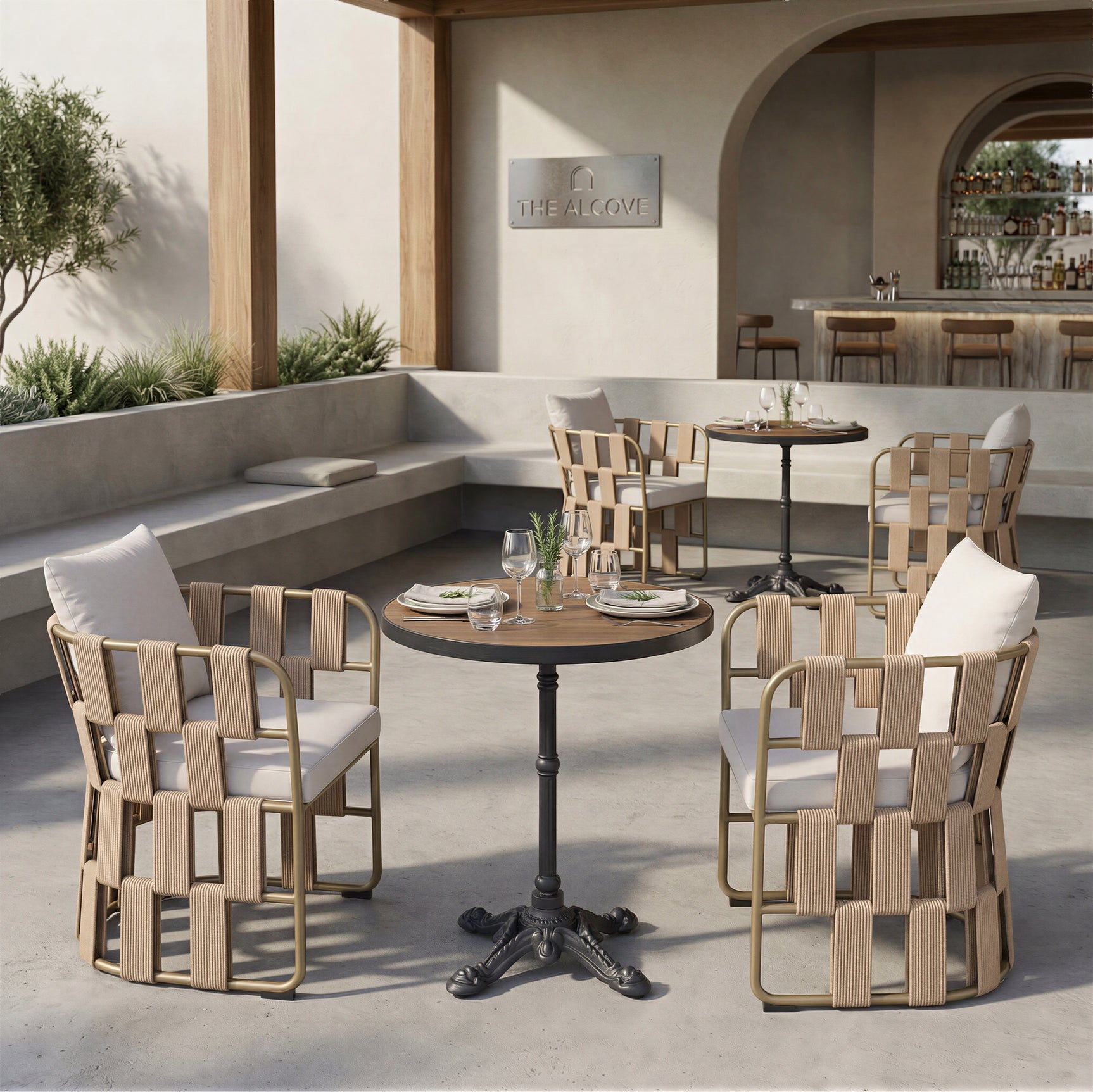 Gazebo Walnut Dining Table