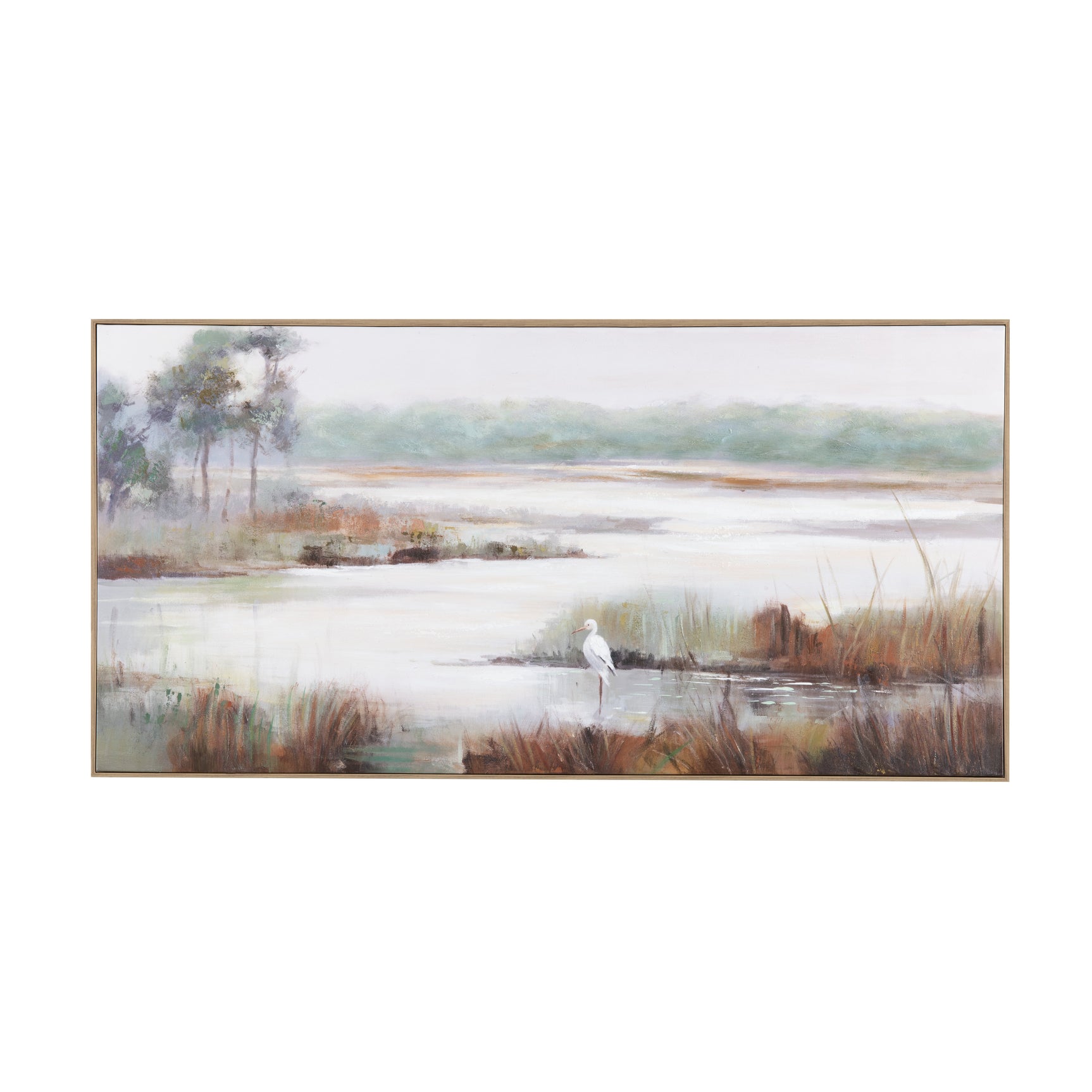 Gazing Egret 3 Multi Canvas - Ornate Home