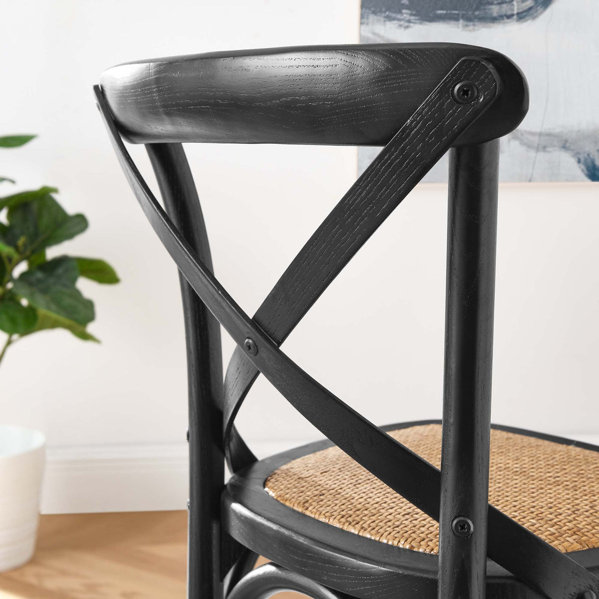 Gear Black Counter Stool - 19x17.5" - Ornate Home