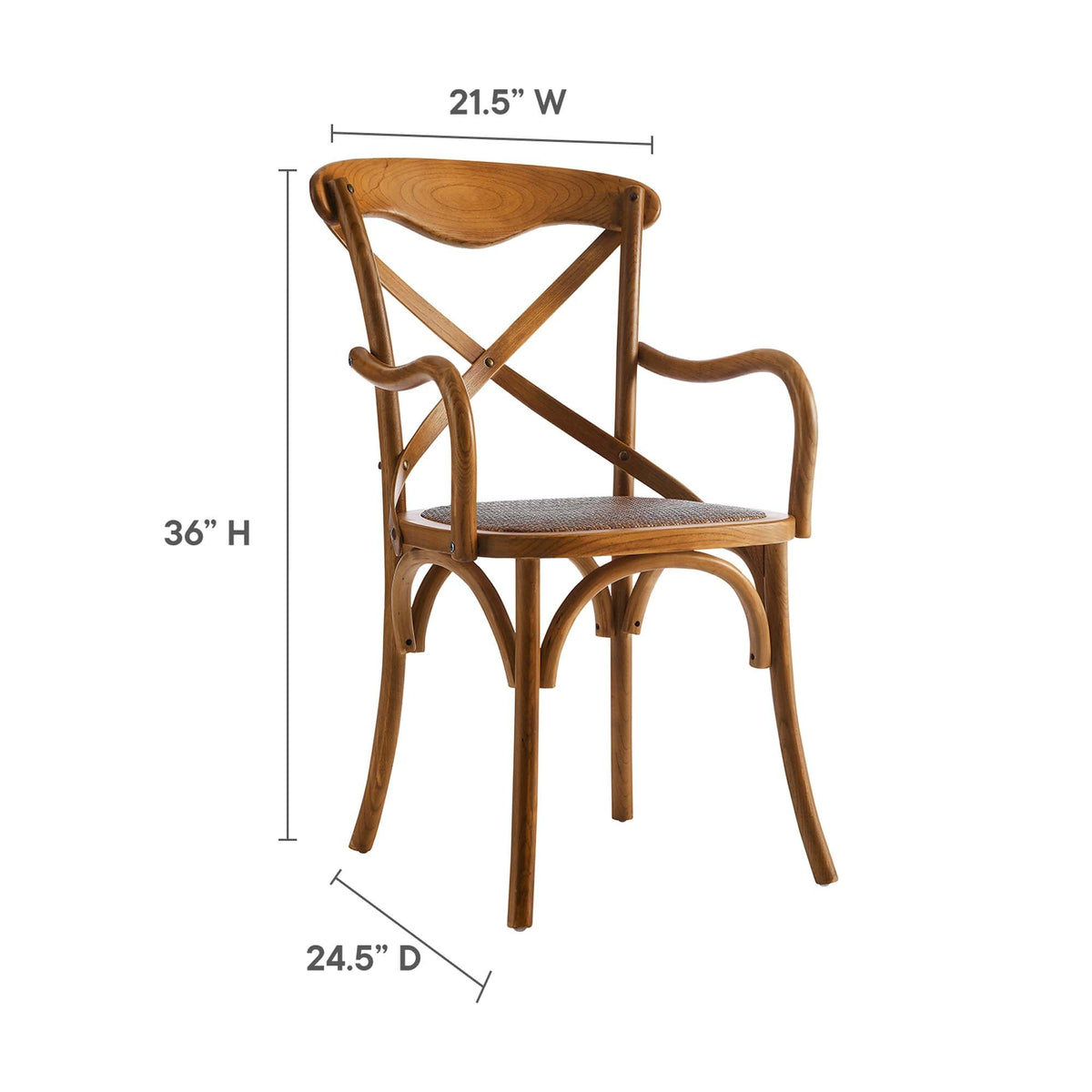 Gear Walnut Dining Armchair (Set of 2) - Ornate Home