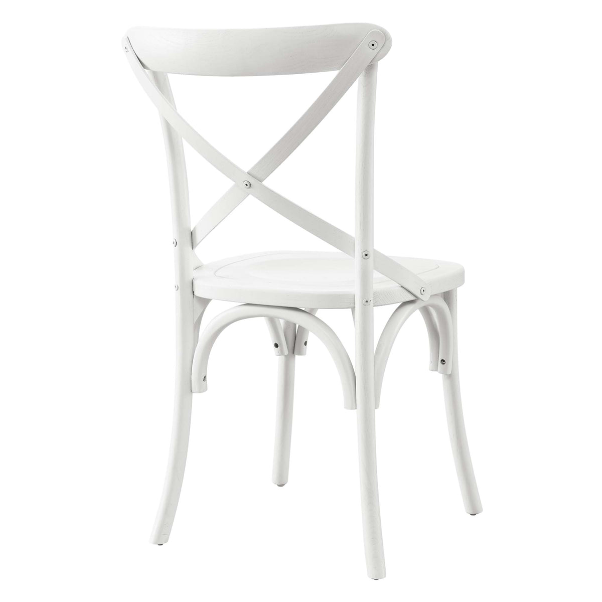 Gear White Dining Side Chair - 21x19.5" - Ornate Home