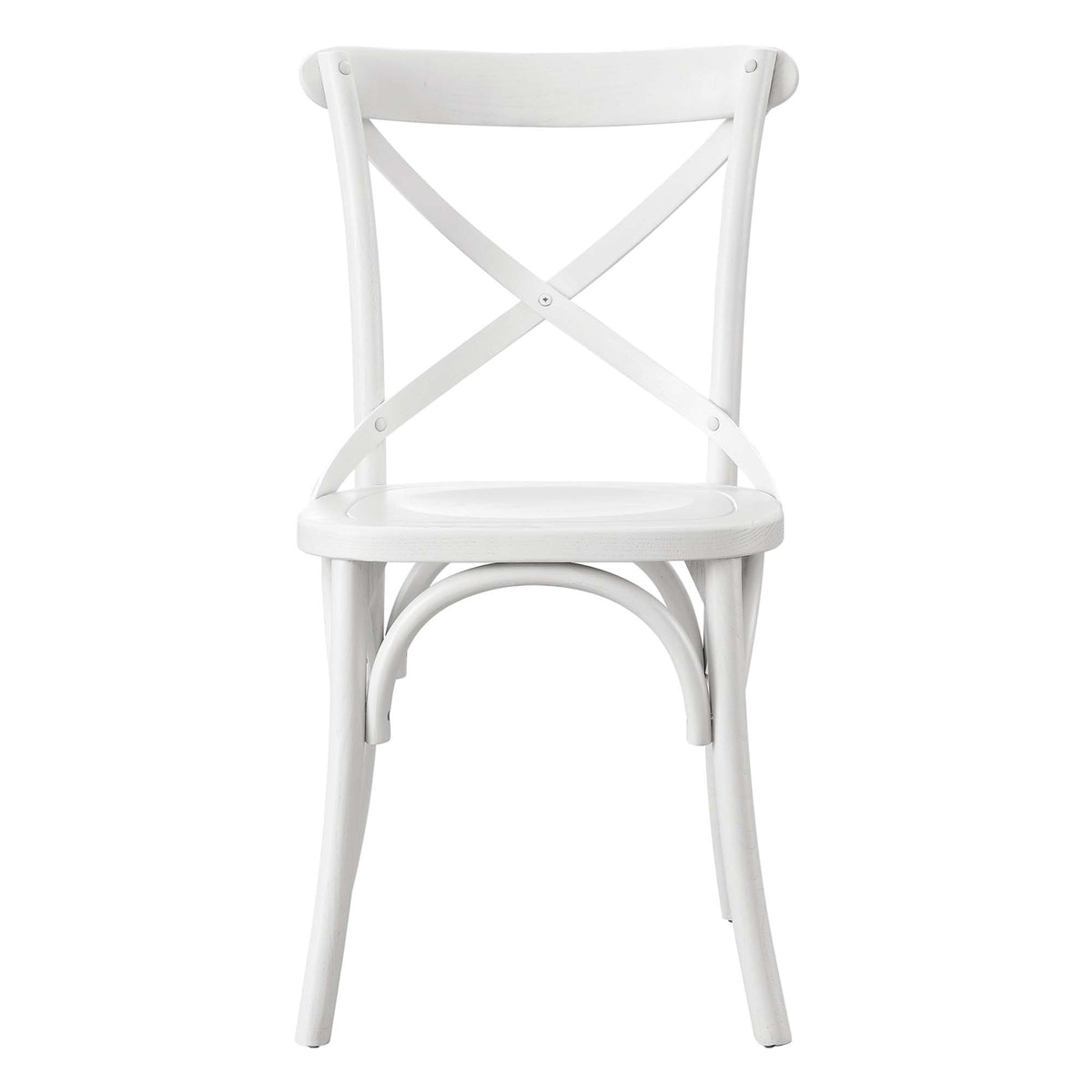 Gear White Dining Side Chair - 21x19.5" - Ornate Home