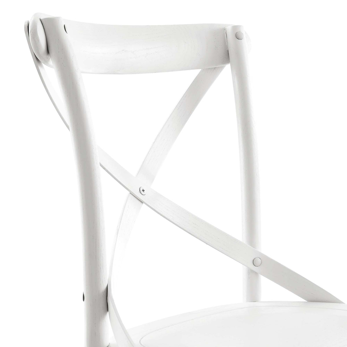 Gear White Dining Side Chair - 21x19.5" - Ornate Home