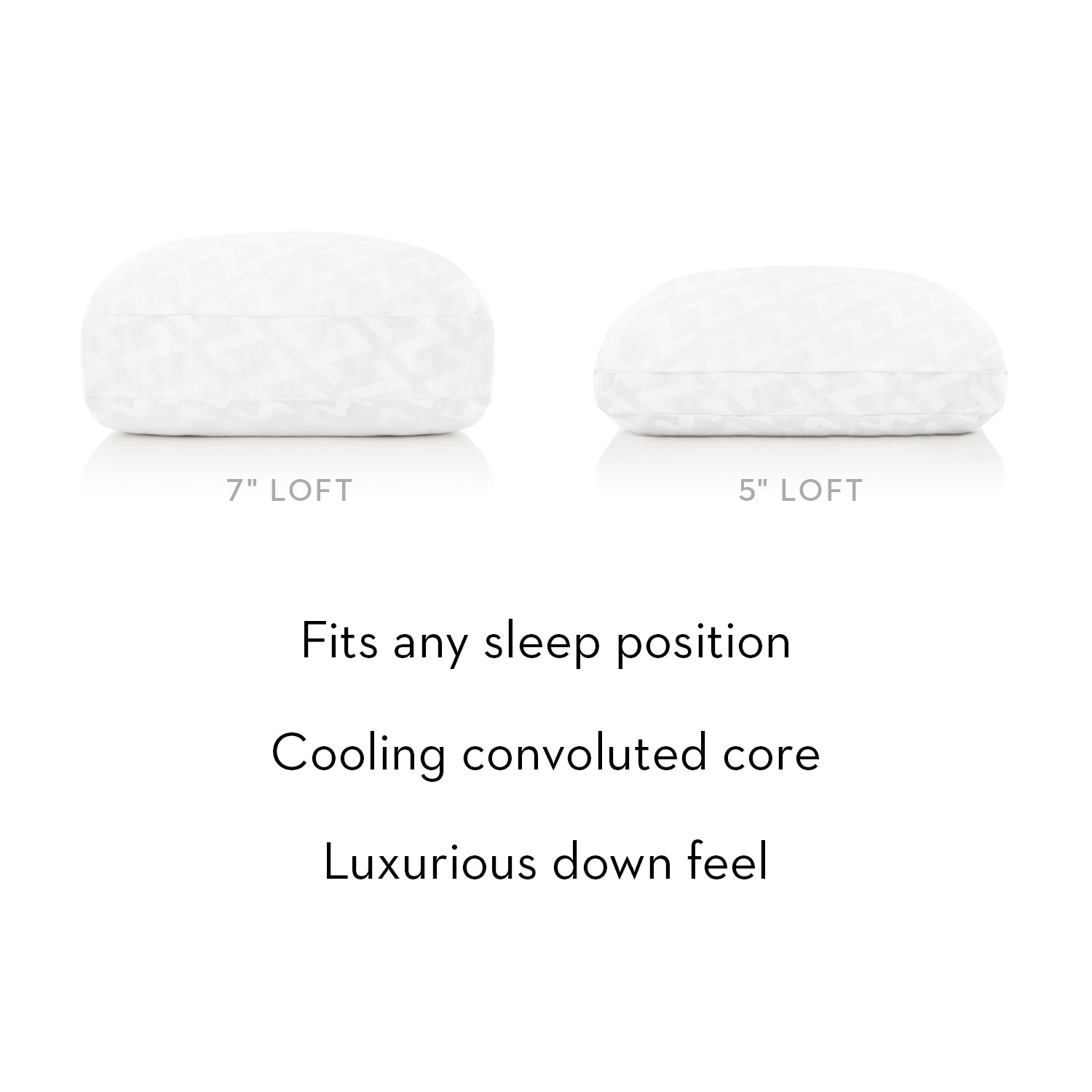 Gel Convolution White King High Loft Pillow - Ornate Home