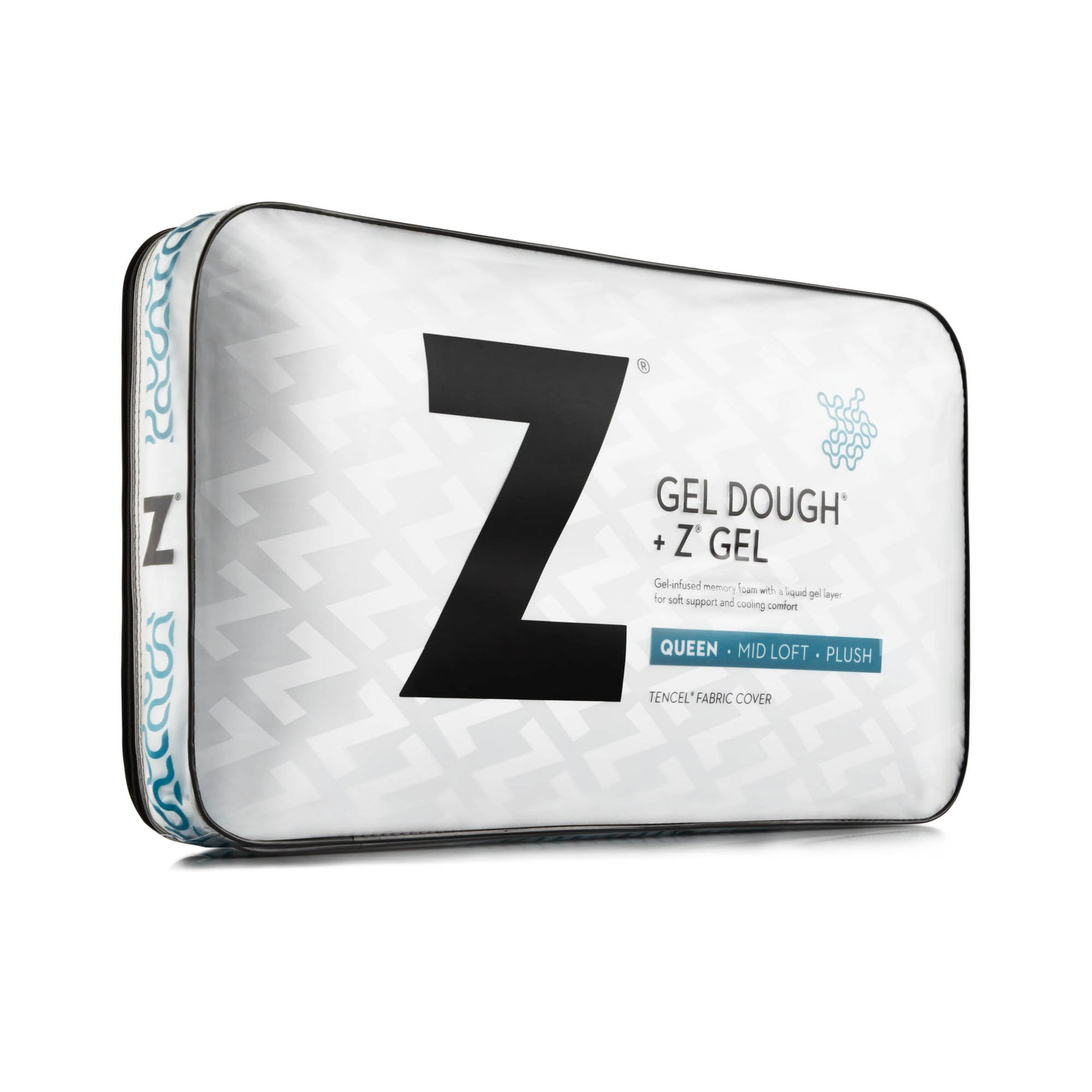 Gel Dough + Z Gel White Queen Mid Loft Pillow - Ornate Home