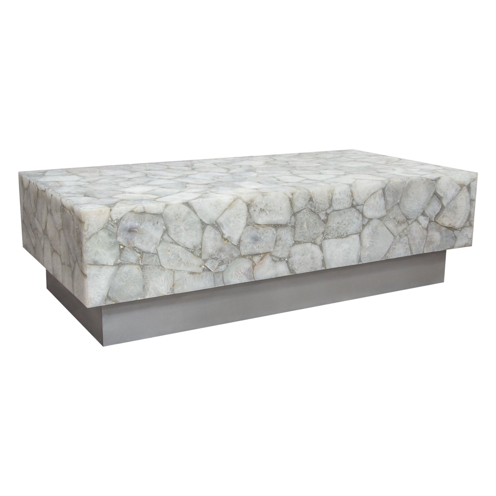 Gemini White Coffee Table - Ornate Home