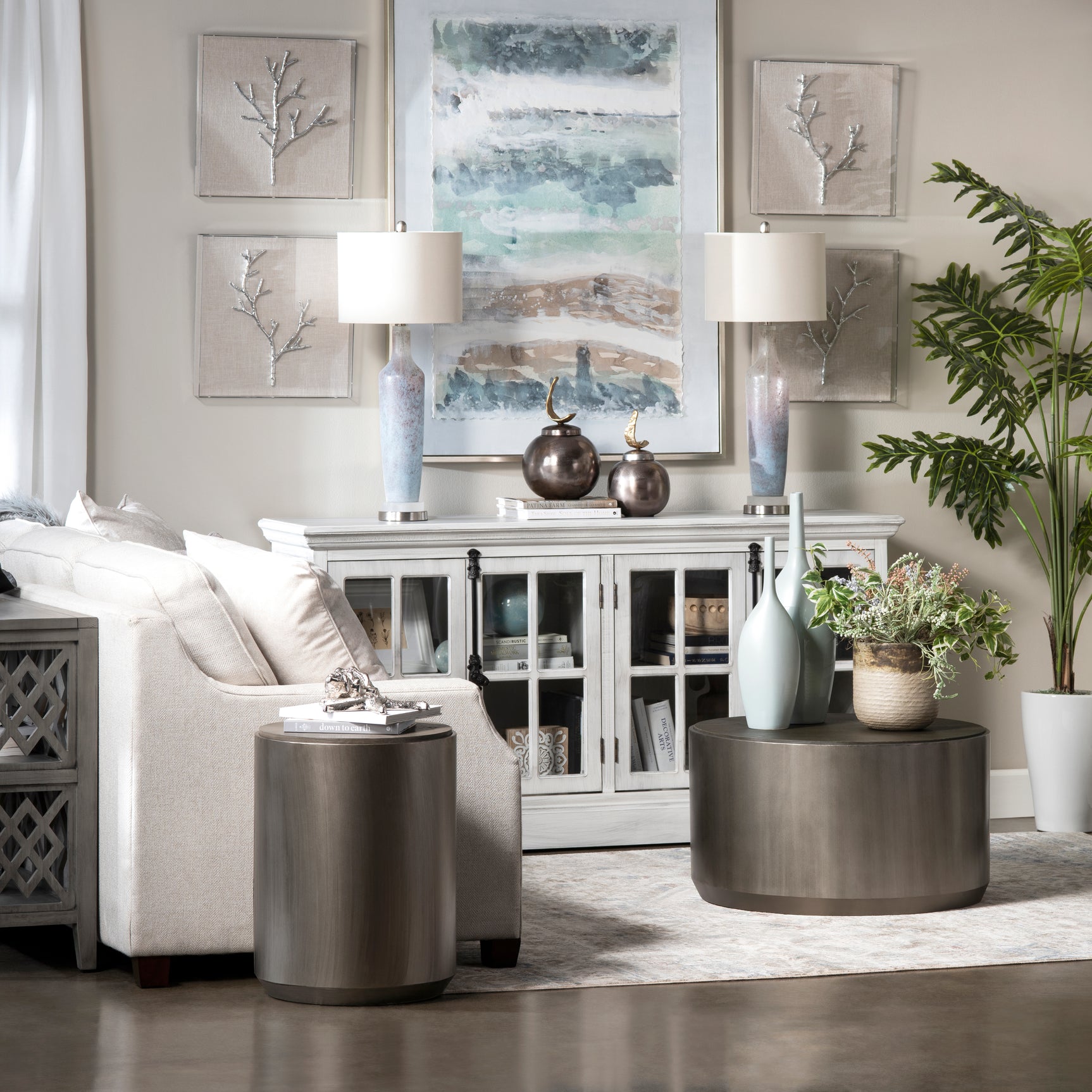 Gemma Blue/Orange Canvas