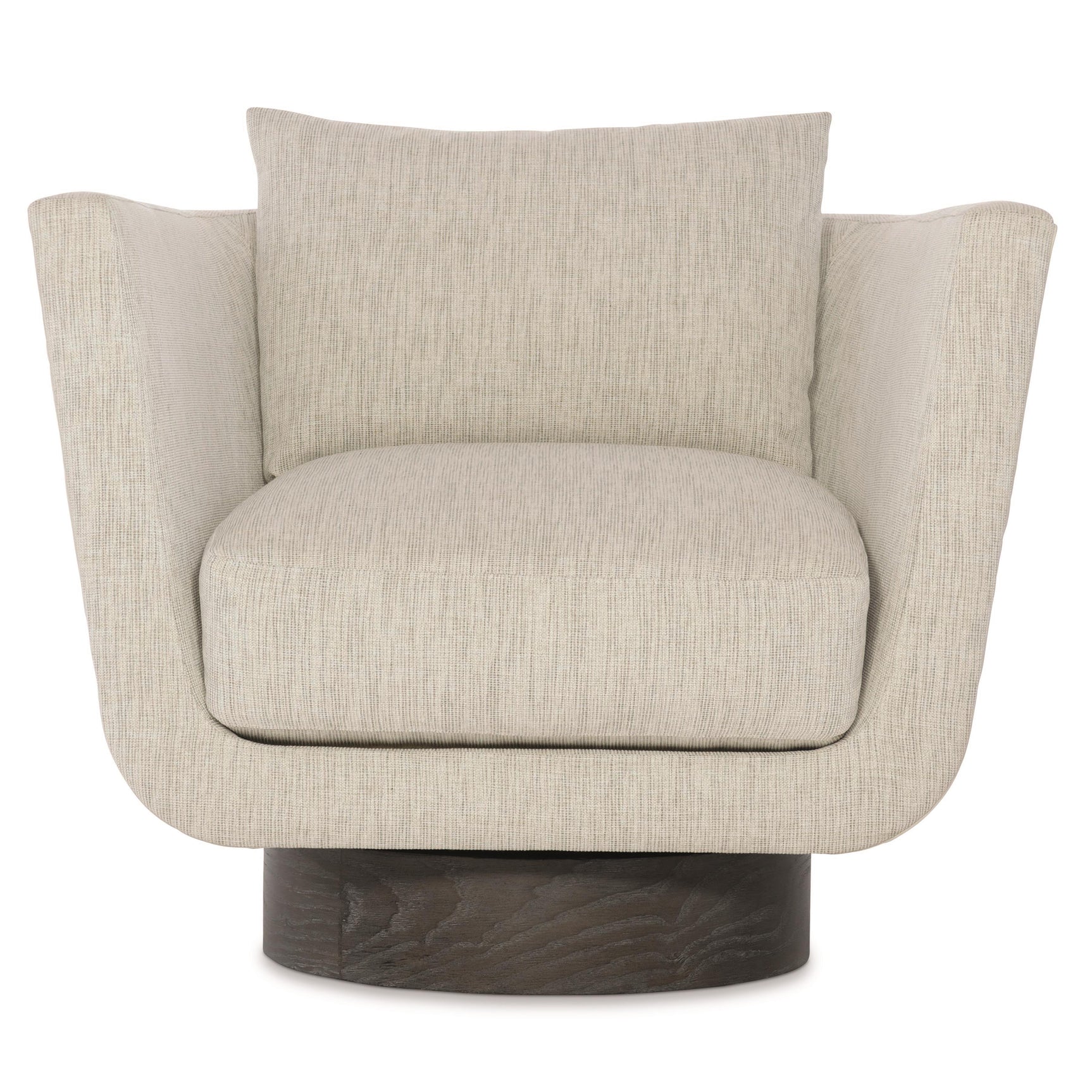 Gemma Portobello/Grey Fabric Swivel Chair - Ornate Home