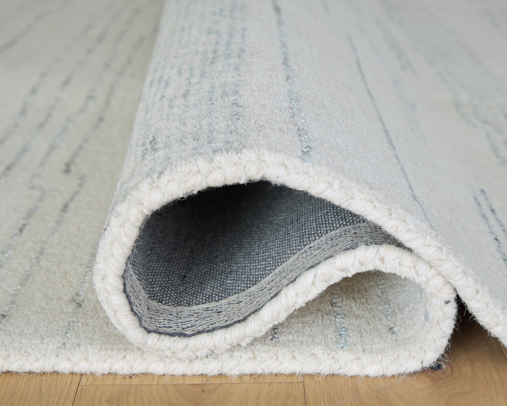 Genemost Ivory/Blue Medium Rug (Online Special Price) - Ornate Home